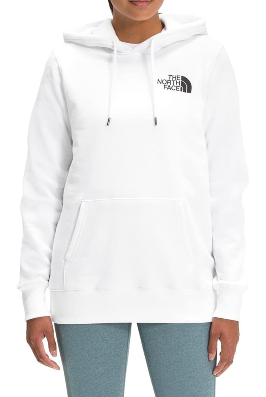 The North Face Women's Box NSE Pullover Hoodie TNF White/Tea Green Large NWT